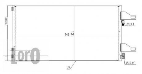 Радіатор кондиціонера Citroen Jumper/Peugeot Boxer/Fiat Ducato 2.0-3.D 06- DEPO 009-016-0004