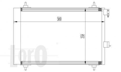 Радіатор кондиціонера Berlingo/Partner 1,1/1,4/1.6HDI/1,9D 98- DEPO 009-016-0009