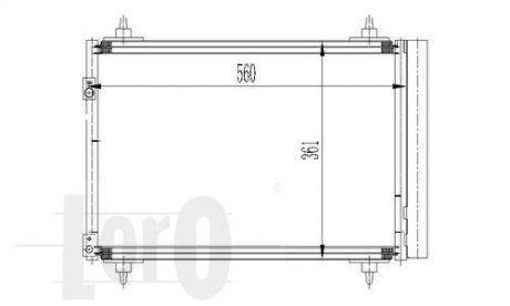 Радіатор кондиціонера Berlingo/Partner 1.6HDI 08- DEPO 009-016-0016 (фото 1)