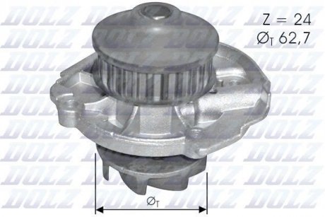 Водяний насос FIAT DOLZ S261 (фото 1)