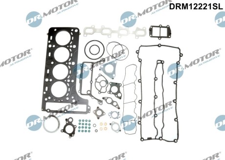 Комплект прокладок з різних матеріалів DR.MOTOR DRM12221SL (фото 1)