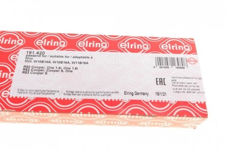 Комплект сальників клапанів ELRING 191.420