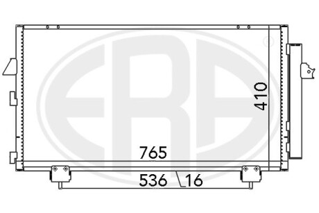 Радіатор кондиціонера ERA 667036