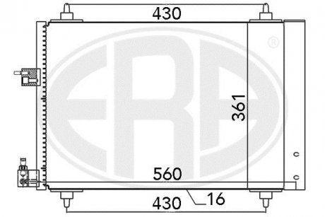 Радiатор ERA 667039