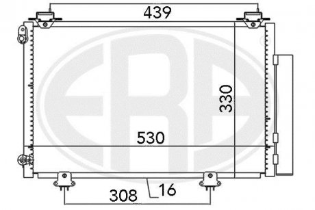 Радiатор ERA 667041