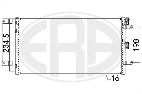 Радіатор кондиціонера ERA 667109