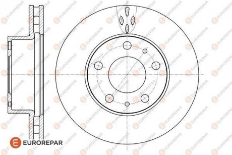 Диск тормозной передний Jumper3-Boxer3 DIAM 280 EP 28 PSA EUROREPAR 1618865280