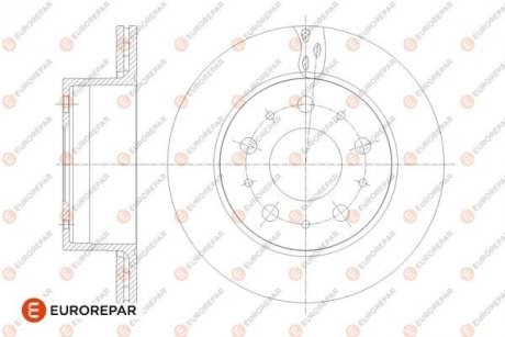 Диск гальмівний задній (кратно 2) Jumper3-Boxer3 DIAM 300 EP 22 05,12,2013- EUROREPAR 1676014480