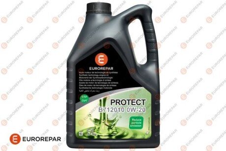 Моторна олива PROTECT B712010 0W-20, 5л EUROREPAR 1690618980