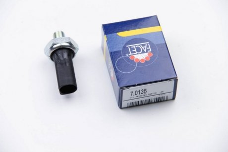 Датчик давления масла (1,2-1,6bar/ 1 конт./черный) VW T4/Golf IV/Audi A4/A6 1.6-5.0 95-10 FACET 7.0135