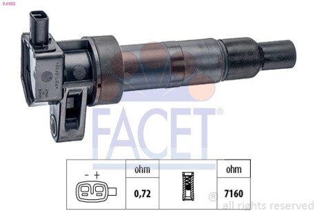 Котушка системи запалювання FACET 9.6392