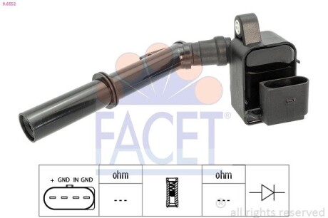 Котушка системи запалювання FACET 9.6552