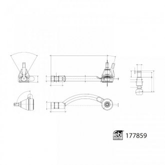 К-т наконечника рульової тяги FEBI BILSTEIN 177859