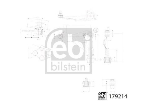 Важіль підвіски FEBI BILSTEIN 179214 (фото 1)