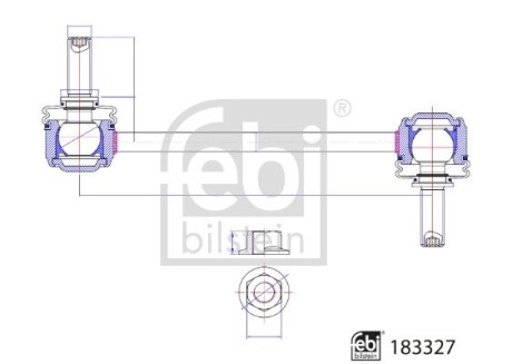 Тяга / стійка, стабілізатор FEBI BILSTEIN 183327