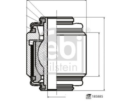 Сайлентблок важіля FEBI BILSTEIN 185885