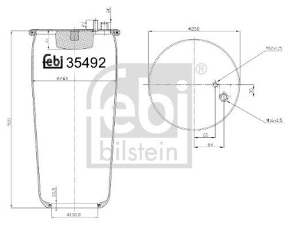 Подушка амортизуюча FEBI BILSTEIN 35492