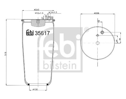 Подушка амортизуюча FEBI BILSTEIN 35617