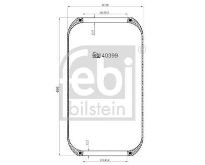 Подушка амортизуюча FEBI BILSTEIN 40399