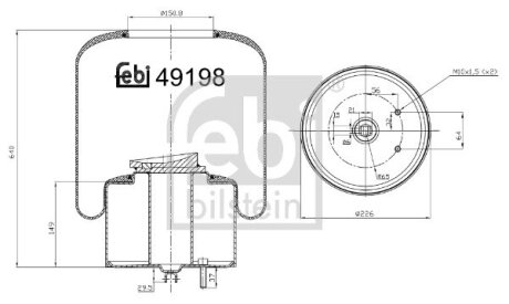 Пневмоподушка FEBI BILSTEIN 49198