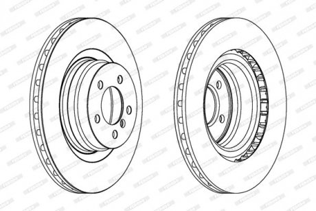 Гальмівний диск FERODO DDF1435C-1