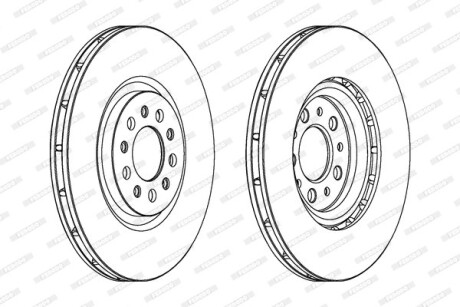 Гальмівний диск FERODO DDF1455C1