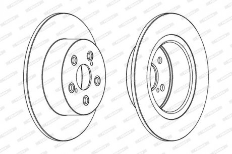 Диск гальмівний FERODO DDF1556C