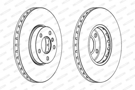 Гальмівний диск FERODO DDF1714C-1