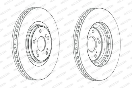 Гальмівний диск FERODO DDF1777C-1