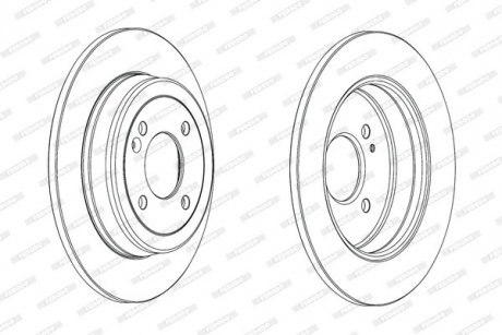 Гальмівний диск FERODO DDF2090C