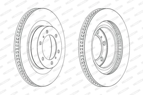 Гальмівний диск FERODO DDF2093C-1