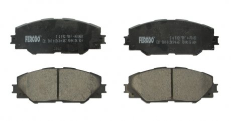 Комплект гальмівних колодок з 4 шт. дисків FERODO FDB4136