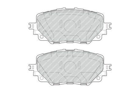 Колодки гальмівні дискові (комплект 4 шт) FERODO FDB4873
