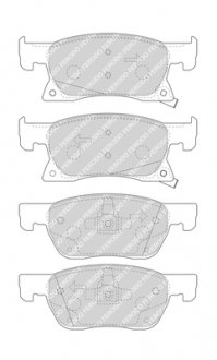 Гальмівні колодки дискові FERODO FDB4933 (фото 1)