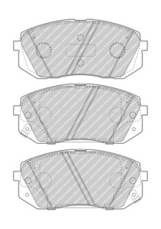 Колодки гальмівні дискові (комплект 4 шт) FERODO FDB5039