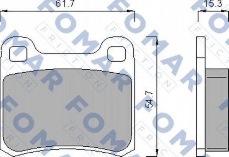 Колодки гальмівні дискові FOMAR FO 474185 (фото 1)