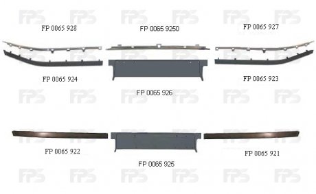 Накладка бампера FPS FP 0065 926