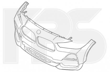 Бампер FPS FP 1451 900