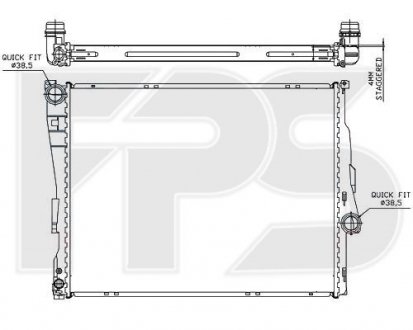 Радіатор охолодження FPS FP 14 A27