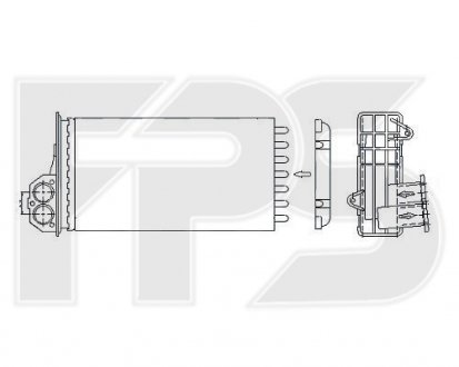 Радіатор пічки FPS FP 54 N43