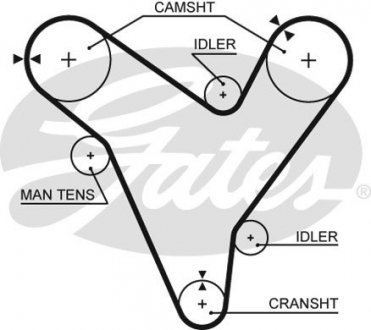 Ремінь ГРМ Gates 5379 XS
