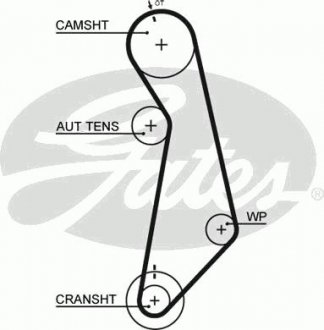 Пасок ГРМ 138z VW Golf IV/Bora 97-05 Audi A3 (8L1) 96-03, A4 (B5) 94-00 Skoda Octavia 97-00 Gates 5489XS