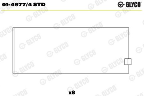 Вкладиші Glyco 014977/4 STD