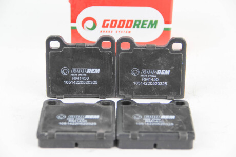 Колодки гальмівні W123/W126/W107 (58-05) GOODREM RM1450 (фото 1)