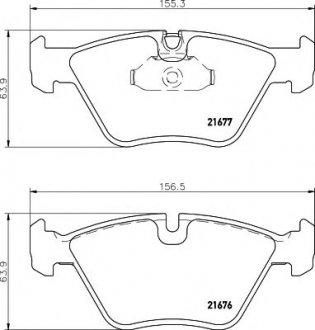 Гальмівні колодки перед BMW 5 (E39) 2.0-3.5i 95-03 HELLA 8DB355007-961