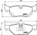 Гальмівні колодки дискові задні BMW 3 (E90/E90N) 320d 05-/X1 (E84) 09- HELLA 8DB 355 011-301 (фото 1)