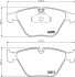 Гальмівні колодки дискові перед. BMW 3 (E90/E90N) 320d 05-/X1 (E84) 09- HELLA 8DB 355 013-931 (фото 1)