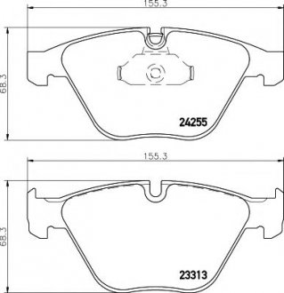 Гальмівні колодки дискові перед. BMW 3 (E90/E90N) 320d 05-/X1 (E84) 09- HELLA 8DB 355 013-931