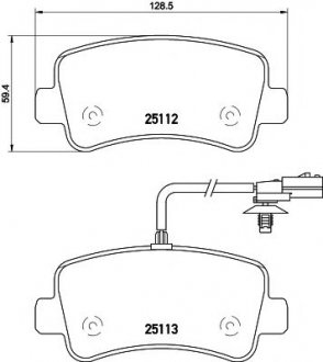 Гальмівні колодки задні Renault Master III/Opel Movano 10- HELLA 8DB355015-301