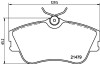 Гальмівні колодки перед T4 1.9TD/2.4D >99 (R15)(невент.диск) HELLA 8DB355018-071 (фото 1)